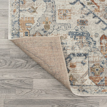 Shaemus Bohemian Medallion Low-Pile Machine-Washable Area Rug